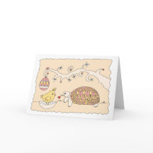 Customisable Tortoise Easter Card 2