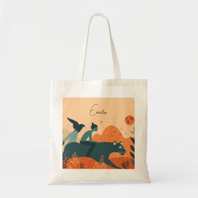 Customisable Tote Bag – Add Your Name or Message (Front)