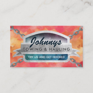 Customisable Towing Hauling Business Cards