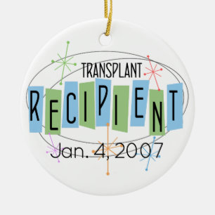 Customisable Transplant Recipient and Custom Photo Ceramic Tree Decoration