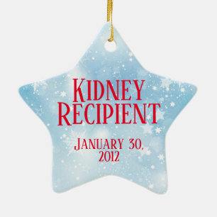 Customisable Transplant Recipient Ceramic Tree Decoration