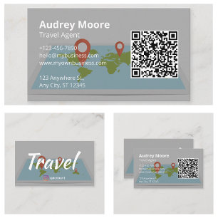 Customisable Travel Agent Business Card