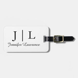 Customisable travel luggage tag minimalist design