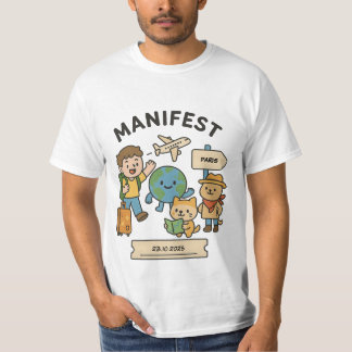 Customisable Travel Manifestation T-Shirt