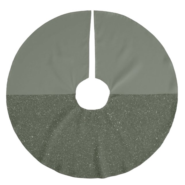 Customisable Tree Skirt – Moss Green & Speckled (Front)