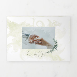 Customisable Trifold Letter Wedding Invitation