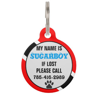 Customisable Trinidad and Tobago Pet Tag