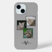 Customisable Triple Pet Portrait Phone Case