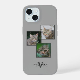 Customisable Triple Pet Portrait Phone Case