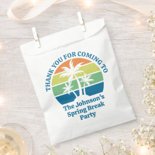 Customisable Tropical Island Palm Trees Party Favour Bags