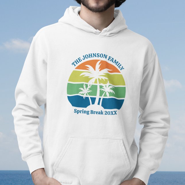 Customisable Tropical Island Trip Palm Trees Hoodie (Creator Uploaded)