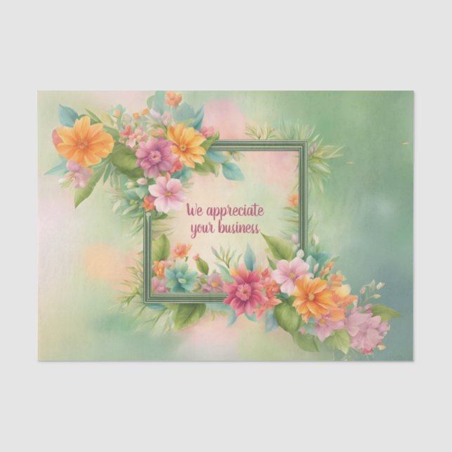 Customisable Tropical Tissue Wrapping Paper (Front)