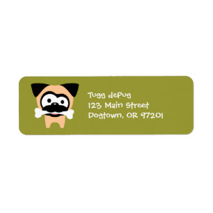 Customisable Tugg Bone! Return Address Labels