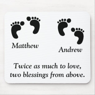Customisable Twice as Much to Love Mouse Mat