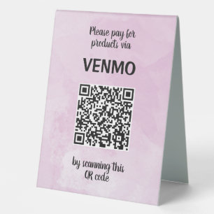 Customisable Two Sided Three QR code Watercolor