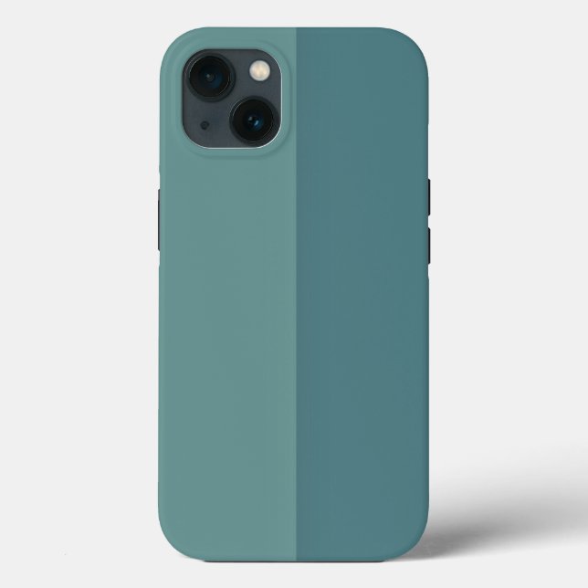 Customisable Two Tone Blue Case-Mate iPhone Case (Back)