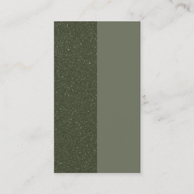 Customisable Two-Tone Moss Flat Advice Card (Front)