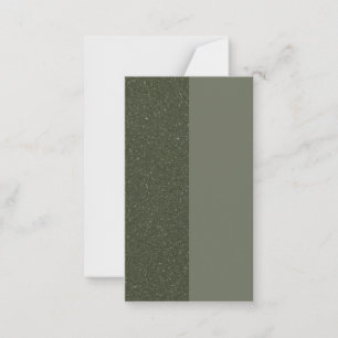 Customisable Two-Tone Moss Flat Advice Card