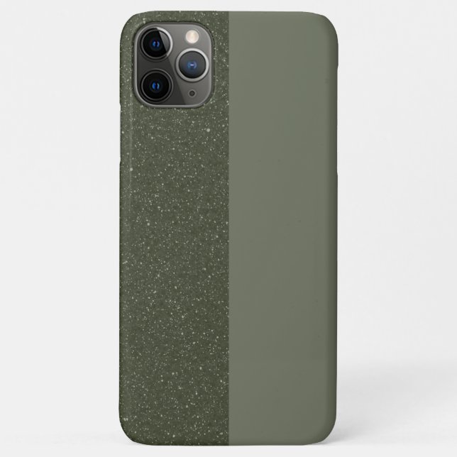 Customisable Two-Tone Moss Green iPhone Case (Back)