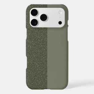 Customisable Two-Tone Moss Green iPhone Case