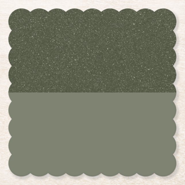 Customisable Two-Tone Paper Coaster (Front)