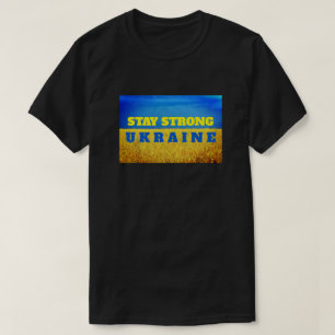 Customisable Ukraine blue sky yellow wheat field T-Shirt