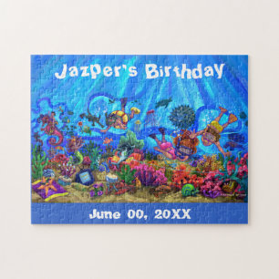 Customisable Under The Sea Birthday Puzzle