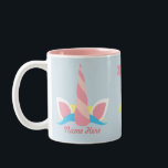 Customisable Unicorn Horn Stars Mug<br><div class="desc">If the horn fits! This mug shows the owner's inner unicorn. Customise with a name to wear the unicorn horn.</div>