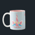 Customisable Unicorn Horn Stars Mug<br><div class="desc">If the horn fits! This mug shows the owner's inner unicorn. Customise with a name to wear the unicorn horn.</div>