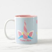 Customisable Unicorn Horn Stars Mug