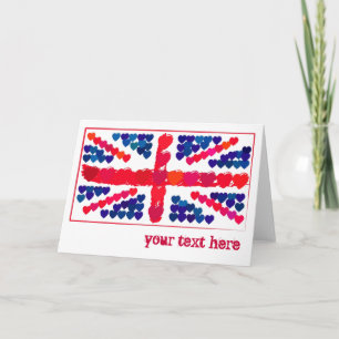 Customisable: Union hearts Card