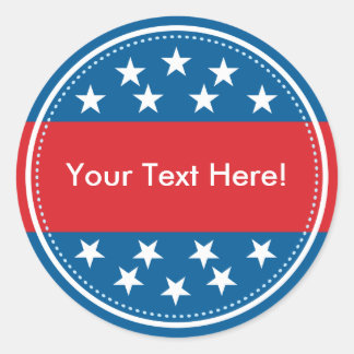 Customisable USA Flag Seal - Blue