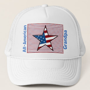 Customisable USA Patriotic Hat Design