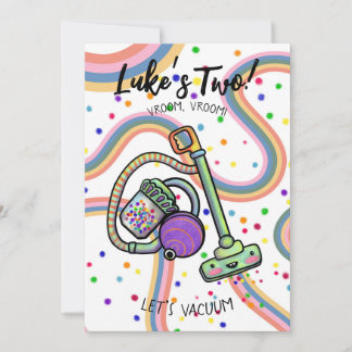 Customisable Vacuum Party Birthday Invitation