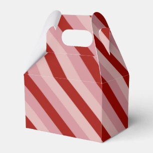 Customisable Valentine Stripes Favour Box