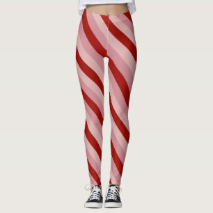 Customisable Valentine Stripes Leggings