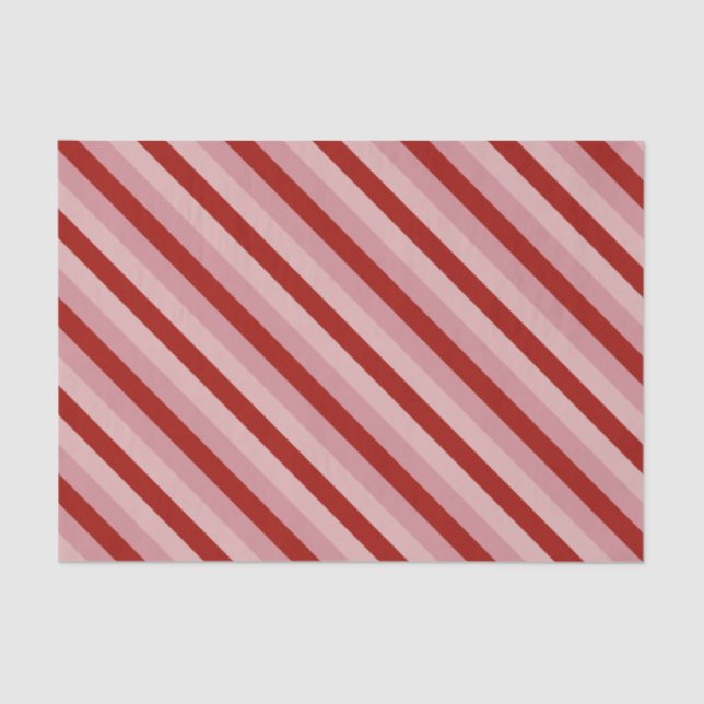 Customisable Valentine Stripes Tissue Paper (Front)