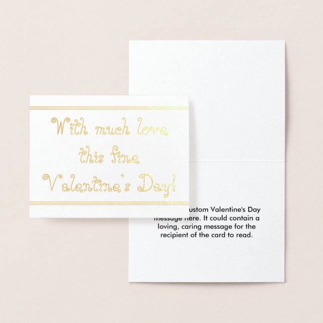 Customisable Valentine's Day Card (Display)