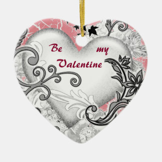 Customisable Valentine's Heart Ceramic Tree Decoration