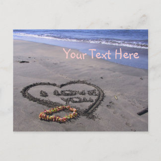 Customisable Valentine's Holiday Postcard