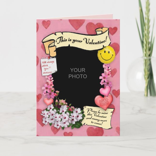 Customisable Valentine's 💗 Photo Card (Front)