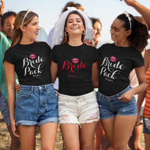 Customisable Vampire Bride Bachelorette Hen Party T-Shirt