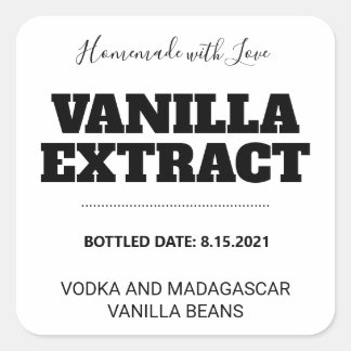 Customisable Vanilla Extract Label ASO_01sq
