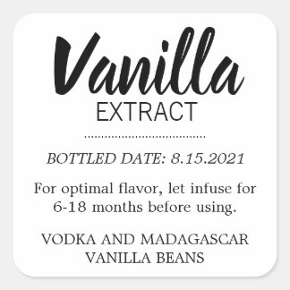 Customisable Vanilla Extract Label BL_02sq