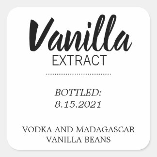 Customisable Vanilla Extract Label BL_03sq