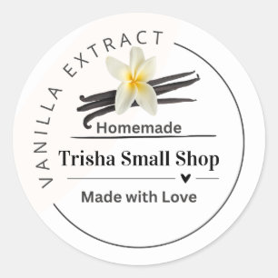 Customisable Vanilla Extract Label  Personalised 