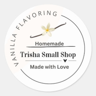 Customisable Vanilla Flavouring Label – Personalis