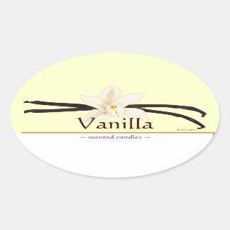 Customisable Vanilla Oval Sticker