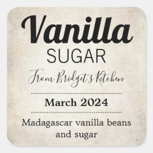 Customisable Vanilla Sugar BL_01sq Square Sticker
