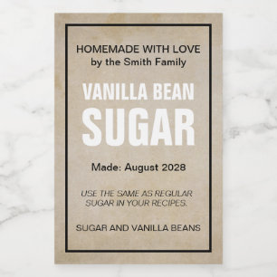 Customisable Vanilla Sugar Extract Label VS_07b